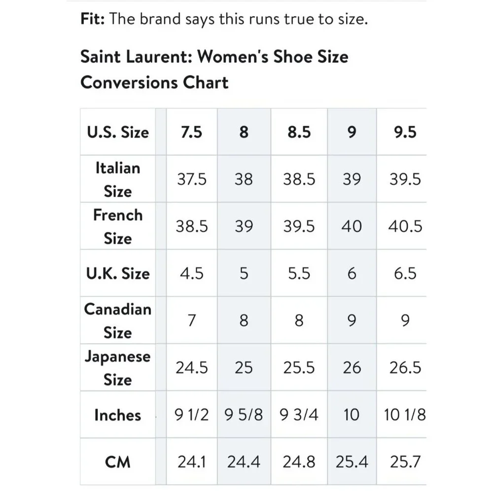 Saint Laurent Tribute Leather Heeled Mules Brown Women Slides Size 37 US7.5 - Picture 12 of 13